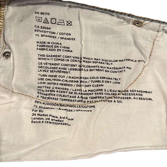 Urban Outfitters BDG The Mom Jean Straight Leg High Rise Blue Denim Jeans 32W - Picture 9 of 11